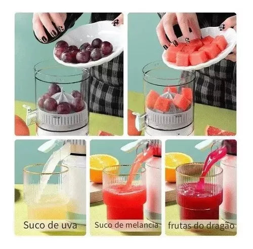 Exprimidor Saca Jugos Naranja Automatico Recargable Portatil