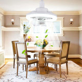 Ventilador de techo giratorio 360° 2 en 1 con luz y control remoto