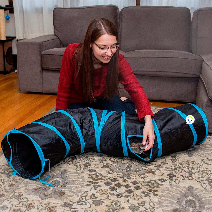 Túnel Plegable Gato Juguete Mascotas Interactivo A175