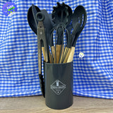 Set Utensilios x11 De Silicona Resistente Cocina LO8-4