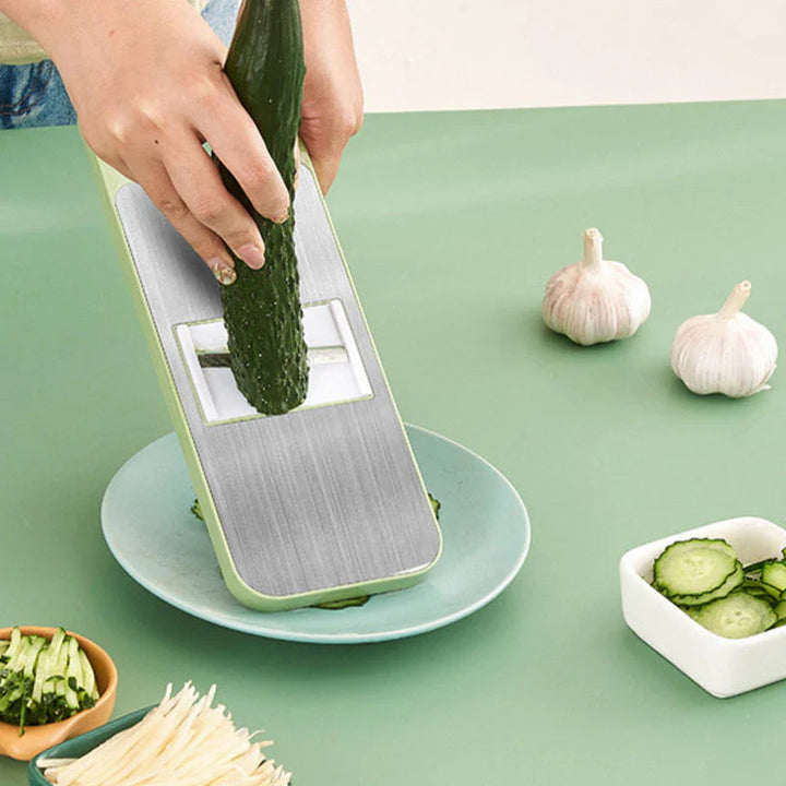 SlicyPro Cortador y Rebanador 6 en 1 con Diseño Seguro para Dedos