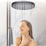 1 unidad de cabezal de ducha de lluvia de alta presión de 6 pulgadas, rociador redondo grande con control de temperatura ajustable, lujoso para una experiencia de ducha esponjosa tipo loto, ideal para renovar el baño