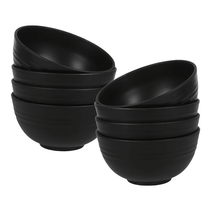 Juego de 4/8 tazones de plástico, apilables y fáciles de guardar, reutilizables, aptos para lavavajillas, ideales para postres, ensaladas, yogur, sopas, reuniones familiares, campamentos y suministros de cocina