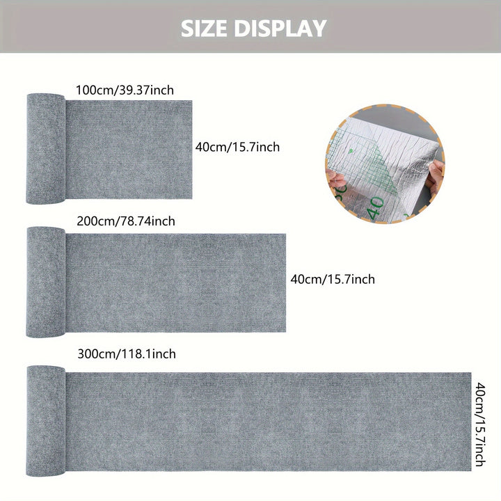 Alfombra antideslizante con acolchado para escaleras y pisos - Lavable a máquina, poliéster tejido, respaldo de PVC, sólido y rayado, pelo bajo, Navidad y Halloween, hecha a máquina - 60.96x182.88cm / 60.96x365.76cm Opciones