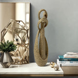 1pc Escultura Abstracta de Pareja Besándose, Estatua de Arte de Resina para Decoración del Hogar y la Oficina, Decoración Moderna para Escritorio y Estante Interior/Exterior, Regalo para el Día de San Valentín, No Se Necesita Electricidad