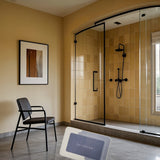 Alfombra de baño de secado rápido y súper absorbente con diseño "BATHROOM" - Suave, antideslizante, lavable, para puertas de cocina y baño