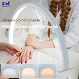 2025 Lámpara de Uñas Media Luna Mejorada con Enchufe USB, Luz de Escritorio 39.5 cm/15.5 pulgadas para Aficionados a la Manicura - Herramienta Esencial para Belleza/Arte en Uñas/Tatuajes y Estilismo