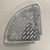 Estantería de Baño Montada en la Pared con Ventosa - Paquete de 1, Estante Triangular Impermeable sin Taladro con Barra para Toallas para Cosméticos y Artículos de Aseo, Fácil Ensamblaje, Diseño Ahorra Espacio, Acabado Metálico Elegante, Superficie Fácil