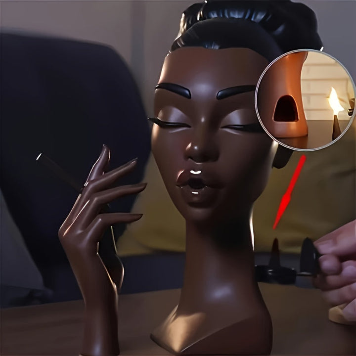 Juego de 3 Quemadores de Incienso Elegantes con Diseño de Silueta Femenina - Difusor Multifuncional para Aromaterapia, Decoración Ideal para Hogar y Oficina, Regalo Único para Uso en Interiores y Exteriores