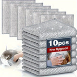 20/10/5 piezas de paños de lavado de platos reutilizables de malla no adhesiva sin aceite de alambre de acero - Elimina eficazmente manchas y suciedad de hornos de cocina, fregaderos, ollas y campanas - Altamente absorbente, suave para la limpieza de la