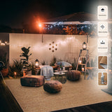 1pc Alfombra Extra Grande para Exteriores - Resistente y Duradera de Mezcla TPR y Polipropileno, Lavado a Mano Únicamente, Antideslizante, Ideal para Camping, Patio, Terraza, Playa y RV, Decoración Acogedora para Exteriores