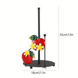 1pc Soporte de papel de toalla de diseño de manzana, dispensador de rollo de cocina de mostrador, estantería de almacenamiento de decoración para el hogar