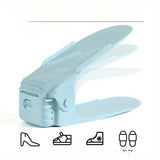 12 piezas de estantería de zapatos moderna y sencilla, estantería de almacenamiento ajustable de doble capa, diseño integrado, no requiere ensamblaje, uso versátil en habitaciones, material plástico duradero, organización de almacenamiento de zapatos.