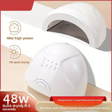 Lámpara de unión de esmalte de uñas de secado rápido, herramienta de luz de manicura LED con iluminación de sensor automático, alimentada por USB, 24W/48W con modos ajustables