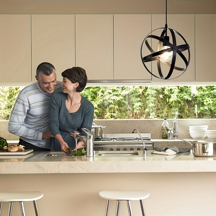 Luz de techo industrial moderna con diseño de estrella dorada - Compatible con bombilla E27, iluminación de lámpara de metal para salón, pasillo, cocina, dormitorio - Incluye hardware de instalación, sin bombilla, decoración para el hogar