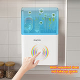 Soporte de utensilios Joybos, drenador ventilado, a prueba de polvo, tubo interior profundizado, extraíble y lavable, con fijación sin taladrar, adecuado para almacenamiento de utensilios de cocina, primera opción para el Día del Padre.