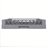 Rejilla para Lavavajillas de Platos, Cesta de Polipropileno con 25 Soportes para Platos y Bandejas Pequeñas hasta 46cm, Azul Grisáceo, Largo 50cm, Ancho 50cm, Altura 10cm