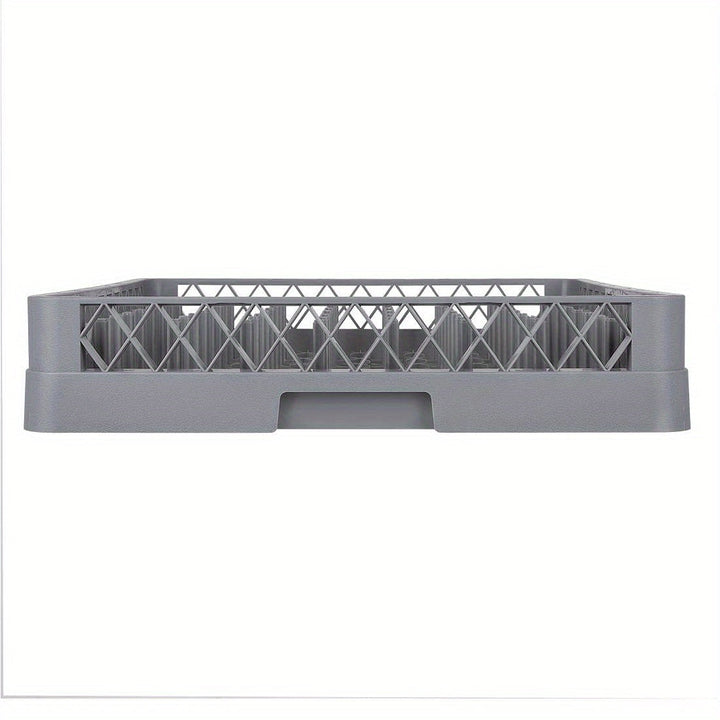 Rejilla para Lavavajillas de Platos, Cesta de Polipropileno con 25 Soportes para Platos y Bandejas Pequeñas hasta 46cm, Azul Grisáceo, Largo 50cm, Ancho 50cm, Altura 10cm