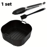 Forros de Silicona Cuadrados Reutilizables para Freidora de Aire - 23cm para Philips NA230 6.2L y COSORI 6L 6.2L - Seguros para Horno y Microondas - Fácil Limpieza, Antiadherentes, Accesorios Duraderos de Silicona