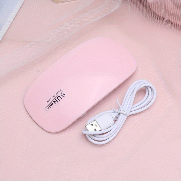 1/5/10pcs Lámpara Secadora de Uñas - Luz Plegable Portátil para Secado Rápido, Alimentada por USB con Adaptador, Rosa y Blanca, Para Uso en Casa y Salón, Cuerpo Ligero de Plástico, Diseño Compacto, Construcción Duradera, Manicura DIY