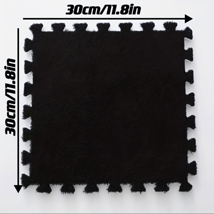 12 Piezas, Alfombrilla De Espuma Para Suelo De Rompecabezas, Alfombrilla De Espuma Para Suelo De Rompecabezas, Baldosas De Suelo De Rompecabezas Esponjosas Entrelazadas, Alfombras Suaves Para Escalar Para La Decoración De La Sala De Juegos Del Hogar