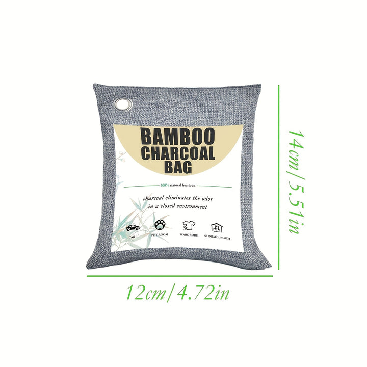 3/5/7/12 unidades de Bolsas de Carbón de Bambú para Eliminar Olores - Perfectas para Zapatos, Armarios, Coches, Baños, Despensas - Sin Necesidad de Electricidad