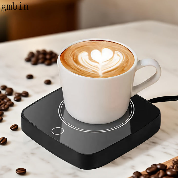 Almohadilla de taza de café con calefacción - 110V, no eléctrica, aislamiento térmico portátil para bebidas calientes y frías, enchufe de EE. UU., ideal para uso en el hogar y la oficina, accesorios para barras de café