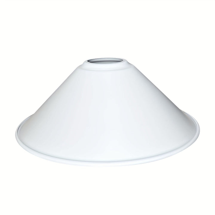 Pantalla de Lámpara de Metal de Estilo Industrial Moderno - Diseño Versátil de Cono de Hierro para Colgantes de Techo y Accesorios de Iluminación