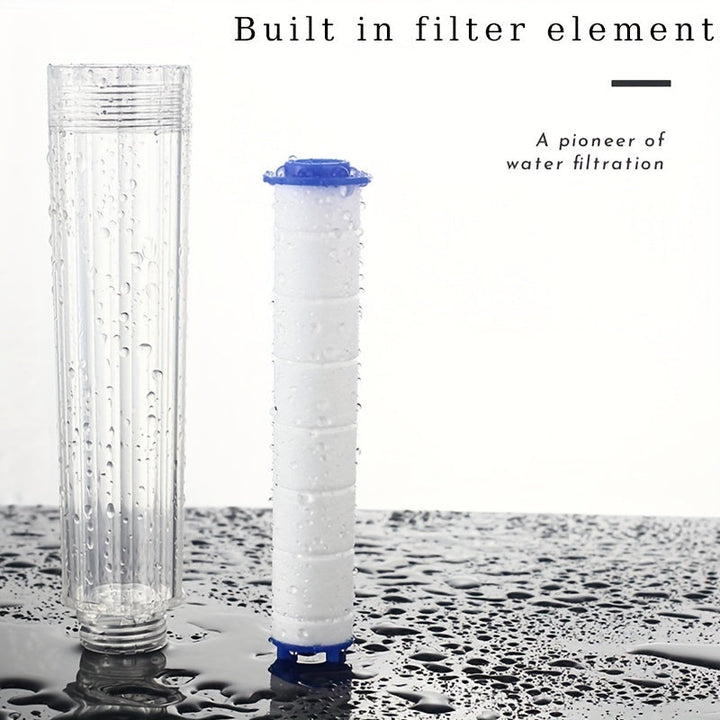 Cabezal de ducha con filtro iónico de alta presión, montaje en pared y colgante - Antiséptico, rociador de lluvia de ahorro de agua, ajuste universal, no necesita electricidad, cuerpo de plástico con acabado pulido (filtro original incluido)