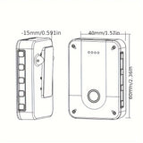 Sistema de micrófono inalámbrico WP-9 de 2,4 GHz con monitor de auriculares, transmisor y receptor recargable por USB-C, funcionalidad de estéreo/mono/silencio, conectividad universal, alimentado por batería de litio