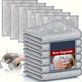 20/10/5 piezas de paños de lavado de platos reutilizables de malla no adhesiva sin aceite de alambre de acero - Elimina eficazmente manchas y suciedad de hornos de cocina, fregaderos, ollas y campanas - Altamente absorbente, suave para la limpieza de la