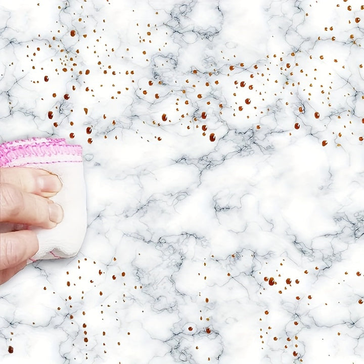 Rollo de Revestimiento Autoadhesivo para Estantes con Patrón Mármol Elegante - Material Duradero PET, Fácil de Limpiar, 59.99cm x 3.0metros - Ideal para Cocina, Armario, Tocador y Renovación de Muebles