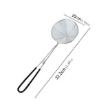 1pc Cuchara Colador de Acero Inoxidable, Cucharón de Cocina Multiusos para Olla Caliente, Tienda de Té con Leche, Escurridor de Dumplings, Uso Doméstico - Colador Metálico Duradero con Mango