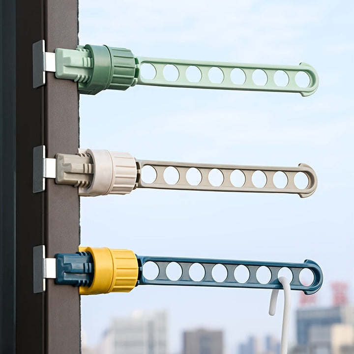 1 pieza, tendedero de 8 ganchos, tendedero para ropa interior, tendedero multifuncional para ventana de balcón, colgador para puerta y ventana de baño, accesorios para arte