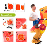 Disfraz De Dinosaurio Inflable Montable Adulto Halloween OF532