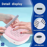 1/5/10pcs Recogedor de Polvo para Uñas con Motor y Cepillo USB - Limpiador Compacto de Residuos, Compatible con Máquinas de Uñas, Incluye Filtro - Para Salón, Hogar, Spa, Manicura/Pedicura DIY - Sistema Ligero y Duradero en Rosa, Diseño Cuadrado Elegante