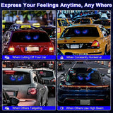 Ojo del Diablo LED para Coche - Luz Decorativa de Ojo Malvado con Ojos Rojos Brillantes, Instalación Fácil en Autos, Camiones y SUVs - Iluminación Ambiental USB, Sin Necesidad de Cableado - Accesorio Automotriz, Luces Interiores, Iluminación Única para V