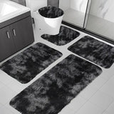 Juego de 5 alfombras de baño de lujo, súper suaves, absorbentes, antideslizantes, gruesas, lavables a máquina, con diseños geométricos, perfectas para decoración moderna del hogar