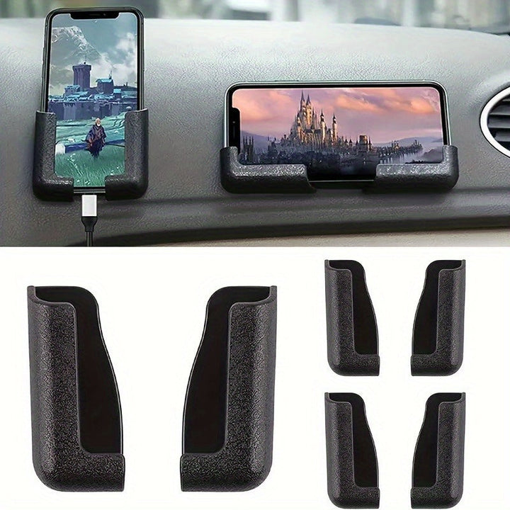Soporte para teléfono móvil de coche ajustable - Ligero y portátil, sin desperdicio de espacio, compatible con todos los teléfonos inteligentes - Opciones negras, doradas, azules - Regalo perfecto para cumpleaños, Pascua, Navidad, ideal para Navidad