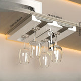 Soporte para copas de vino de acero inoxidable, colgado al revés, no se requiere taladrar, estante de almacenamiento para copas de vino para uso doméstico, accesorios de vino.