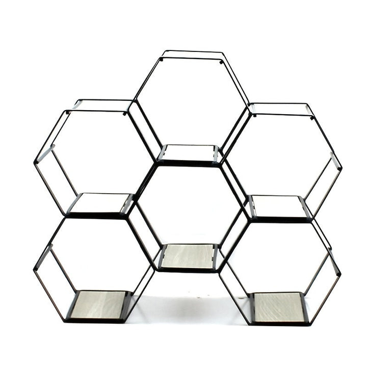 1pc Elegante Estante de Vino de Metal Negro - Artesanal, Diseño Moderno Minimalista con Acabado Elegante | Capacidad para 3 Botellas para Uso Doméstico y Comercial | Ideal para Cocina, Sala de Estar, Decoración de Comedor, Regalos para Amantes del Vino