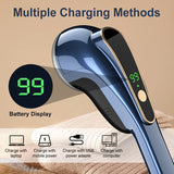 Eliminador de vello de ropa lavable recargable, eliminador de vello de suéter, eliminador de vello de suéter portátil eléctrico, afeitadora de bolas adecuada para ropa y muebles, azul