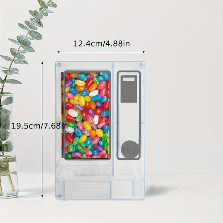 1 unidad, Dispensador Mini Retro de Caramelos - Perfecto para chicles, gominolas y snacks - Sin batería - Accesorio ideal para la cocina y un gran regalo para jóvenes