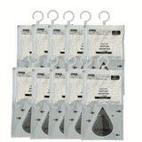 Paquete de 5/10 bolsas deshumidificadoras de gran capacidad de 500Ml, no se necesita electricidad para la deshumidificación de armarios y hogares, bolsas absorbentes de humedad, no requiere energía.