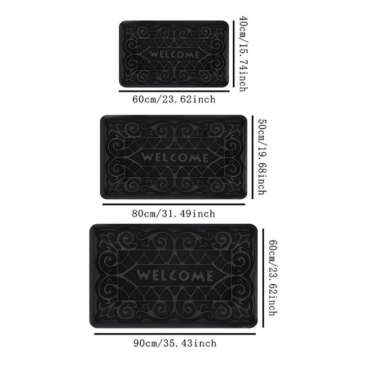 Alfombra de entrada de poliéster, 1 unidad, lavable a máquina, decoración para el hogar, uso en interiores
