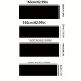 1 pieza de alfombrilla de colores mezclados/ti-dye/sólidos, material de poliéster tejido, hecha a máquina, diseño elegante rectangular, alfombras para el hogar.