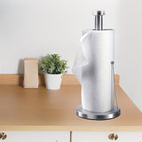 Soporte para Toallas de Papel de Acero Inoxidable - Fácil Instalación, Estante Vertical de Cocina sin Taladro para Rollos y Pañuelos
