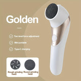 Lima de pies eléctrica para eliminar callos - Recargable por USB, herramienta de pedicura portátil con diseño antideslizante para pies suaves, batería de litio de 700mAh, material ABS duradero, ideal para uso en casa