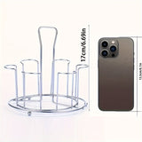 Soporte para vasos de acero inoxidable con drenaje, portavasos invertido, organizador de vidrios para encimera de cocina, ideal para cocinas, salones y bares