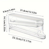 Contenedor de huevos automático de doble capa deslizable para 12-14 huevos, diseño con bisagra, conservador de huevos frescos, material plástico, sin contacto con alimentos, con organizador de huevos para refrigerador que ahorra espacio en la cocina